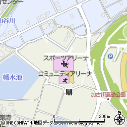 兵庫県加古川市西神吉町鼎1010周辺の地図