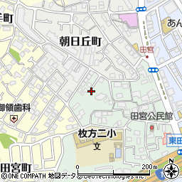 安井邸駐車場周辺の地図