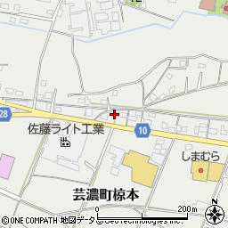 三重県津市芸濃町椋本6207周辺の地図