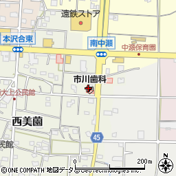 静岡県浜松市浜名区西美薗2537周辺の地図