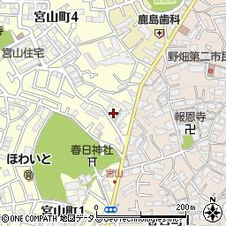 大阪府豊中市宮山町4丁目2周辺の地図