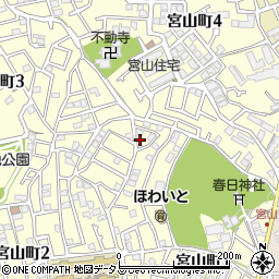 大阪府豊中市宮山町2丁目3-36周辺の地図