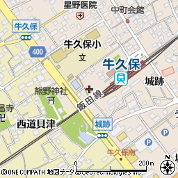愛知県豊川市牛久保町城跡105周辺の地図