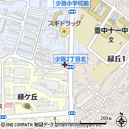 ローレル西緑丘周辺の地図