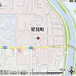 大阪府茨木市星見町周辺の地図