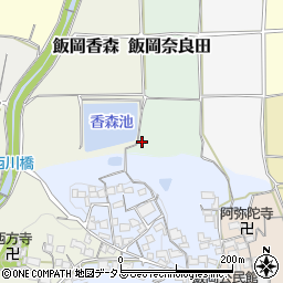 京都府京田辺市飯岡奈良田36周辺の地図