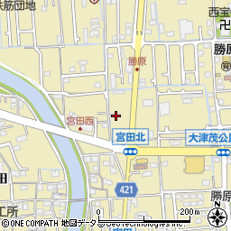 兵庫県姫路市勝原区宮田176周辺の地図