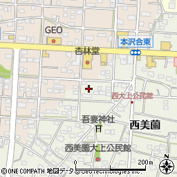 静岡県浜松市浜名区西美薗2471周辺の地図