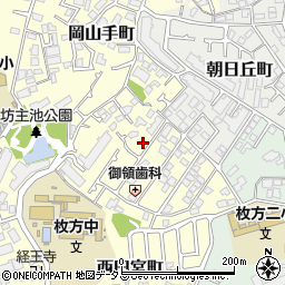 日本紙パルプ商事株式会社　枚方寮周辺の地図