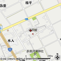 愛知県豊川市宿町中島57周辺の地図