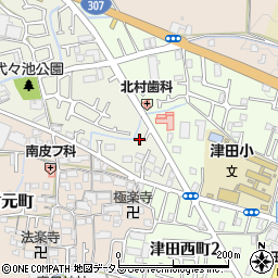 大阪府枚方市野村中町44-8周辺の地図