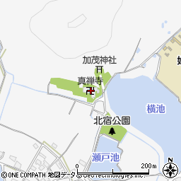 真禅寺周辺の地図