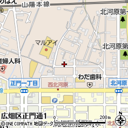 兵庫県姫路市広畑区北河原町2周辺の地図