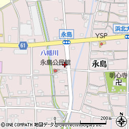 静岡県浜松市浜名区永島834周辺の地図