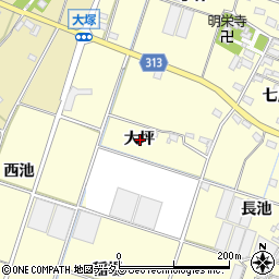 愛知県西尾市一色町大塚大坪周辺の地図