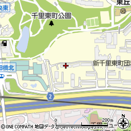 ＵＲ新千里東町Ｃ４周辺の地図