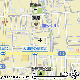 兵庫県姫路市勝原区宮田126周辺の地図
