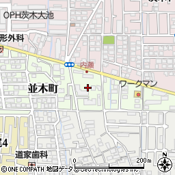 大阪府茨木市並木町19周辺の地図