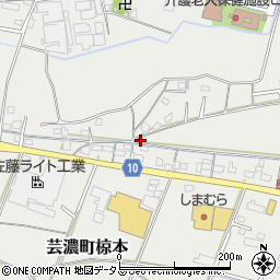 三重県津市芸濃町椋本3688周辺の地図