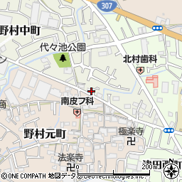 大阪府枚方市野村中町46周辺の地図