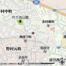 大阪府枚方市野村中町46-7周辺の地図