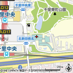 千里阪急ホテル　仙寿の間周辺の地図