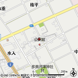 愛知県豊川市宿町中島周辺の地図