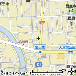 兵庫県姫路市勝原区宮田173周辺の地図