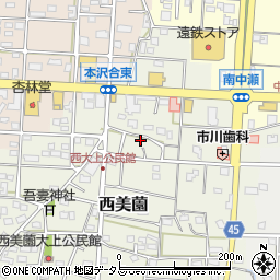 静岡県浜松市浜名区西美薗2504周辺の地図