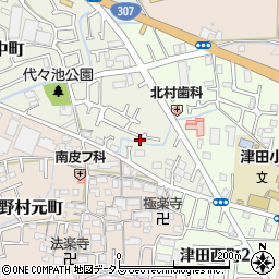 大阪府枚方市野村中町31-15周辺の地図