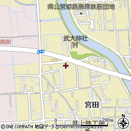 兵庫県姫路市勝原区宮田574周辺の地図