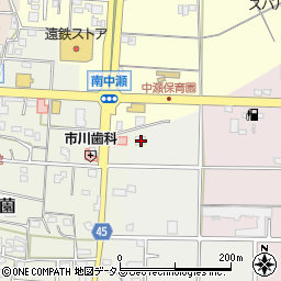 静岡県浜松市浜名区西美薗406周辺の地図