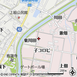 愛知県西尾市吉良町饗庭子コロビ17周辺の地図