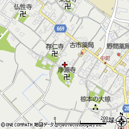 三重県津市芸濃町椋本645周辺の地図