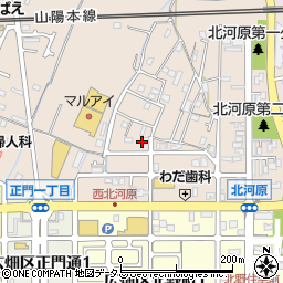 兵庫県姫路市広畑区北河原町3周辺の地図