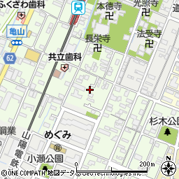 兵庫県姫路市亀山254周辺の地図
