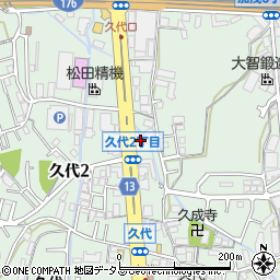 珈乃香川西本店周辺の地図