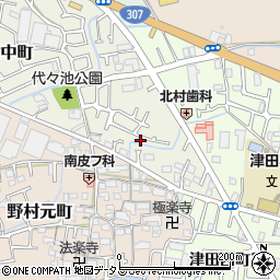 大阪府枚方市野村中町31-1周辺の地図