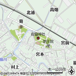 佐脇神社周辺の地図