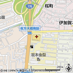 コノミヤ枚方店周辺の地図