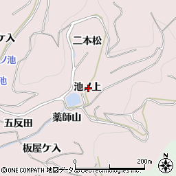 愛知県西尾市吉良町饗庭池ノ上周辺の地図