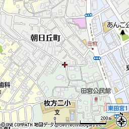 竹安邸:枚方市駅まで徒歩12分駐車場周辺の地図