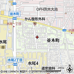大阪府茨木市並木町11-18周辺の地図