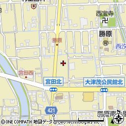 兵庫県姫路市勝原区宮田171周辺の地図