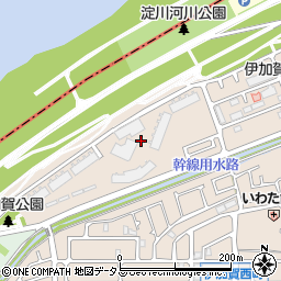 大阪府枚方市伊加賀西町周辺の地図