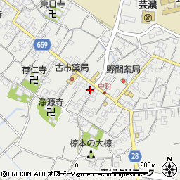 三重県津市芸濃町椋本636周辺の地図