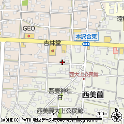 静岡県浜松市浜名区西美薗2487周辺の地図