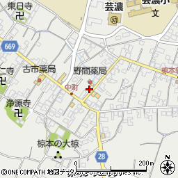 三重県津市芸濃町椋本714周辺の地図