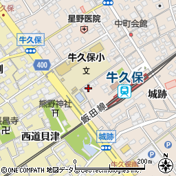 愛知県豊川市牛久保町城跡103周辺の地図