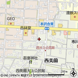 静岡県浜松市浜名区西美薗2493周辺の地図